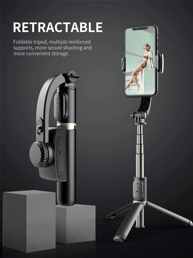 Foldable Gimbal Selfie Stick Tripod 1