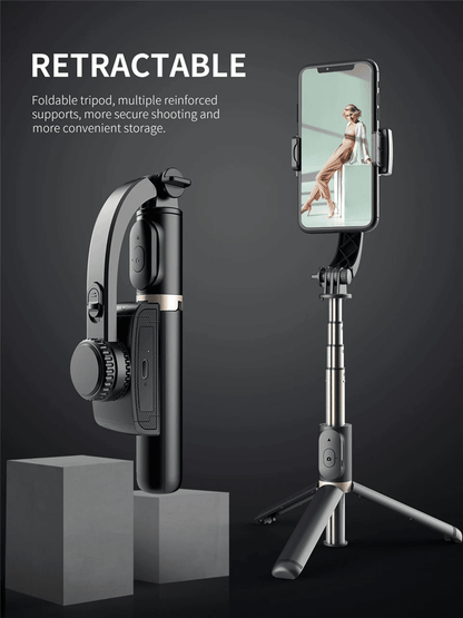 Foldable Gimbal Selfie Stick Tripod 1