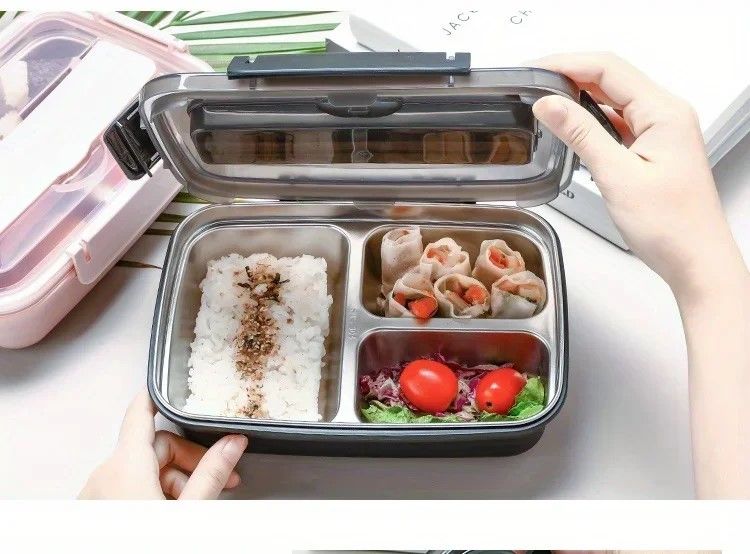 Daily Fresh Stainless Steel Bento Lunch Box  LeakProof MultiCompartment Meal Container 10