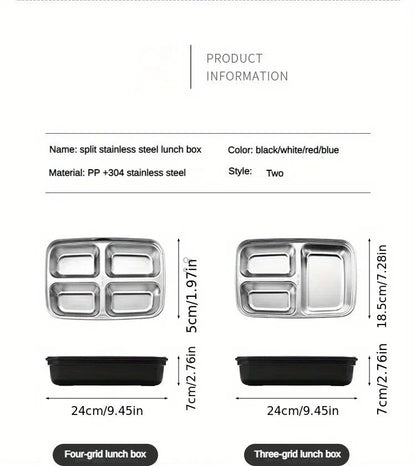 Daily Fresh Stainless Steel Bento Lunch Box  LeakProof MultiCompartment Meal Container 11
