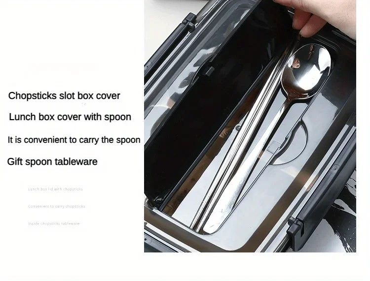 Daily Fresh Stainless Steel Bento Lunch Box  LeakProof MultiCompartment Meal Container 4