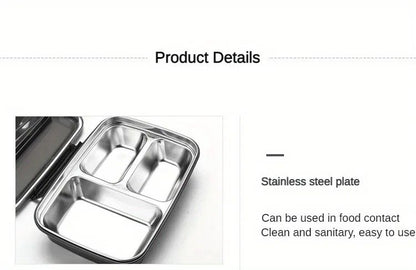 Daily Fresh Stainless Steel Bento Lunch Box  LeakProof MultiCompartment Meal Container 5
