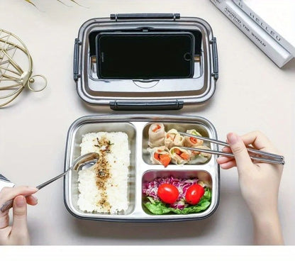 Daily Fresh Stainless Steel Bento Lunch Box  LeakProof MultiCompartment Meal Container 6