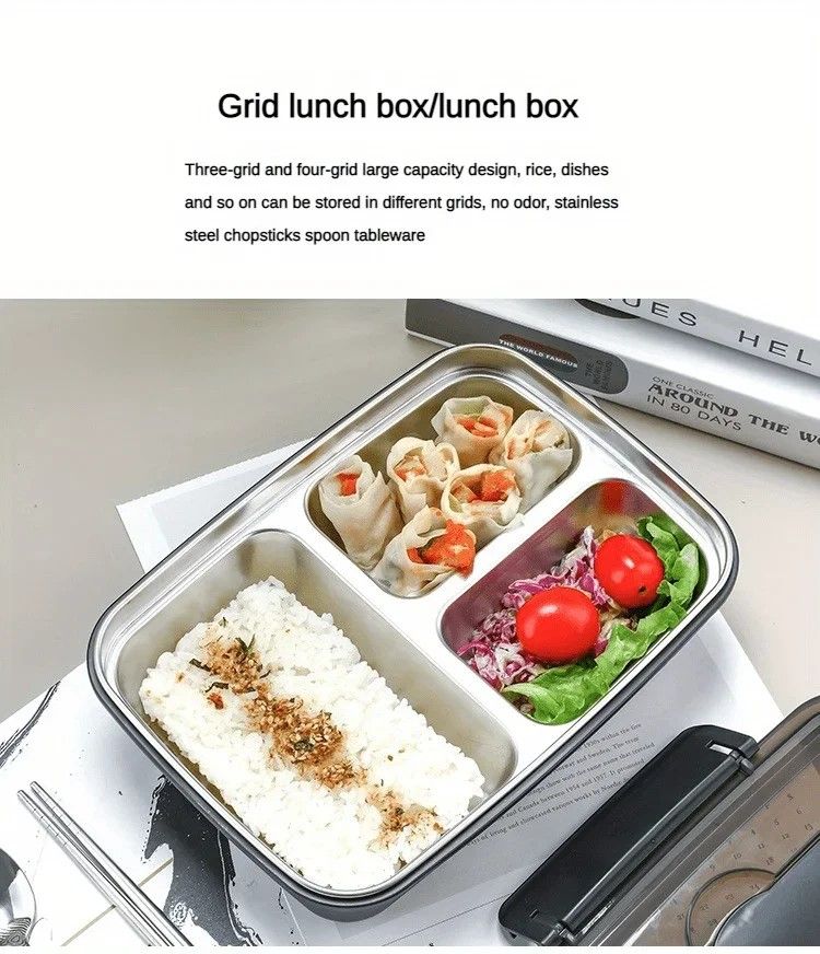 Daily Fresh Stainless Steel Bento Lunch Box  LeakProof MultiCompartment Meal Container 7