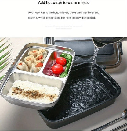 Daily Fresh Stainless Steel Bento Lunch Box  LeakProof MultiCompartment Meal Container 8