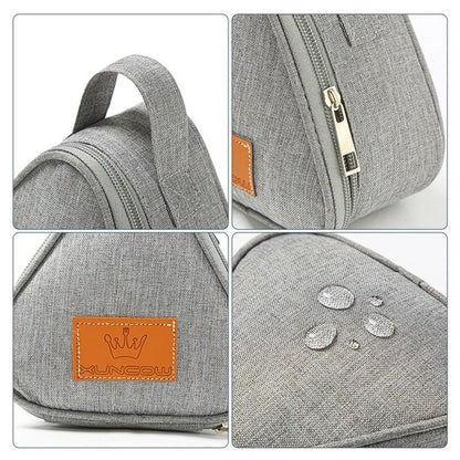 Compact Insulated Triangular Lunch Bag  Portable AluminumFoil Dinner Tote 12