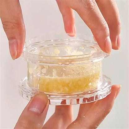 Clear Manual Garlic Grinder And Herb Mincer  Handheld Twist Press For Quick Garlic Crushing And Foo 2