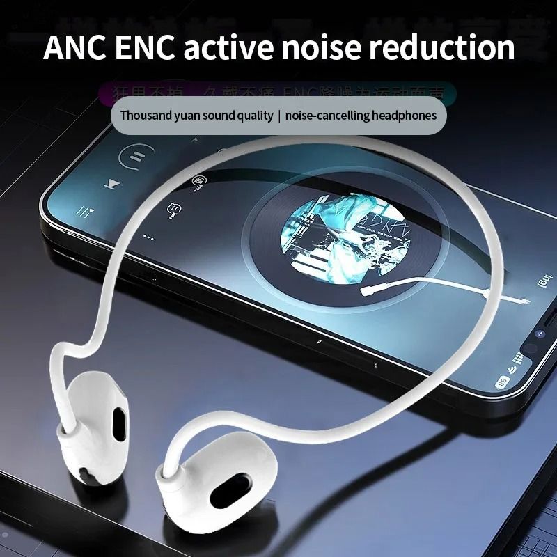 Air Conduction Sports Earbuds Bluetooth 53 Wireless Headphones With Long Battery Life And Built In  1