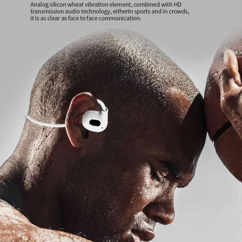Air Conduction Sports Earbuds Bluetooth 53 Wireless Headphones With Long Battery Life And Built In  5