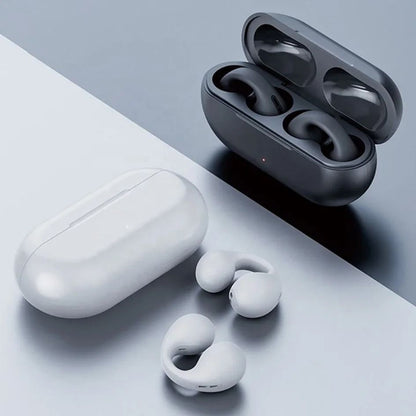 Clip On Wireless Air Conduction Sports Headphones Bluetooth 53 Earphones With Mic 1
