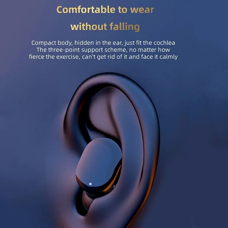 Wireless Bluetooth Earphones With LED Display And Noise Cancelling Mic 5