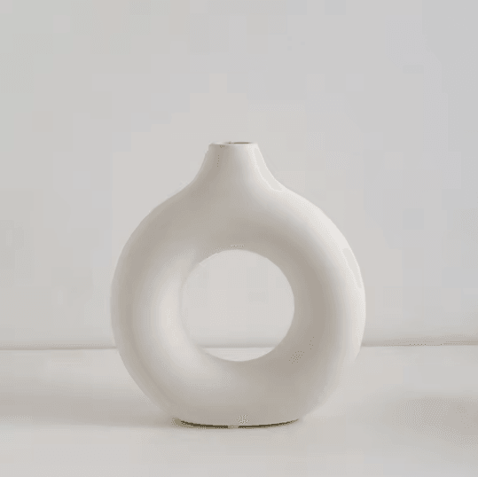 Modern Donut Circle Flower Vase 4