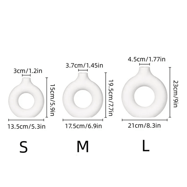 Modern Donut Circle Flower Vase 2