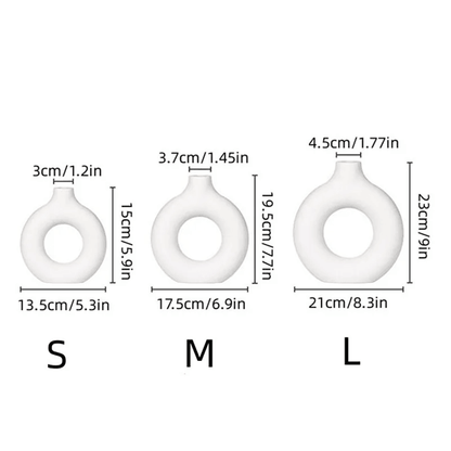 Modern Donut Circle Flower Vase 2