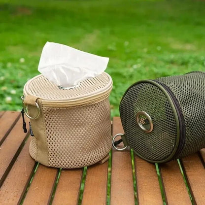 Portable Outdoor Camping Tissue Holder With Hook 1