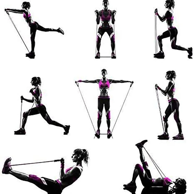 Resistance Bands With Handles, Strength Training Equipment At Home, Workout Bands With Handles For Men Women