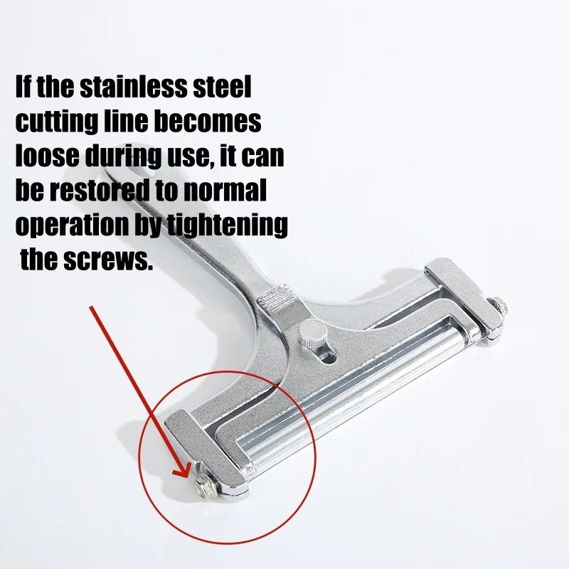 Premium Adjustable Cheese Slicer  Aluminum Alloy Wire Cutter For Soft  SemiHard Cheese 11