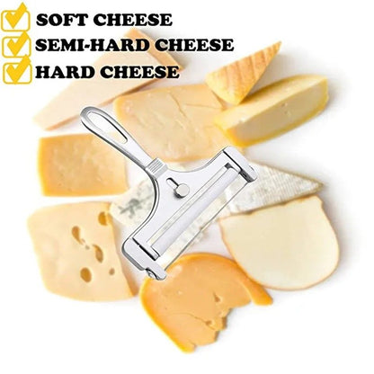 Premium Adjustable Cheese Slicer  Aluminum Alloy Wire Cutter For Soft  SemiHard Cheese 7