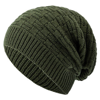 Casual Beanies For Men and Women, Unisex Slouchy Winter Hat Long, Size Knitted Hat, Solid Bonnet Cap