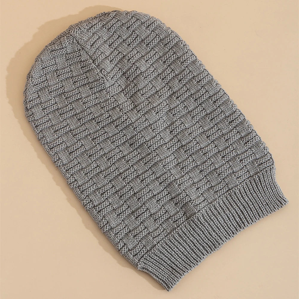 Casual Beanies For Men and Women, Unisex Slouchy Winter Hat Long, Size Knitted Hat, Solid Bonnet Cap