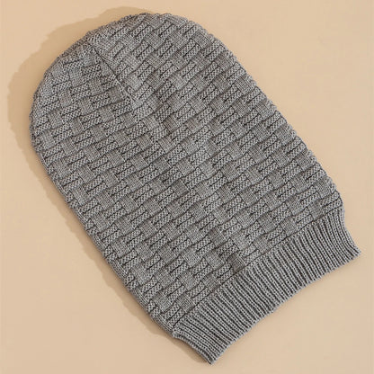 Casual Beanies For Men and Women, Unisex Slouchy Winter Hat Long, Size Knitted Hat, Solid Bonnet Cap