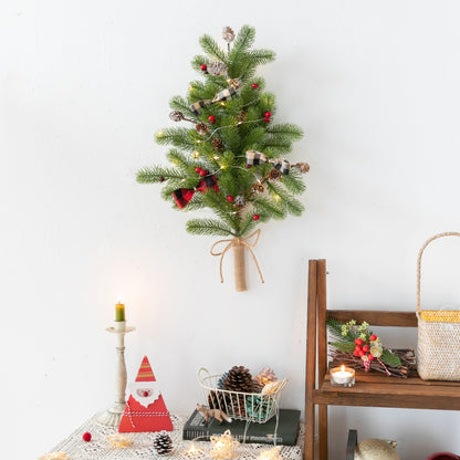 Creative DIY Wall Christmas Tree LED Light String Decor Small Door Hanging Christmas Decoration Hom 4