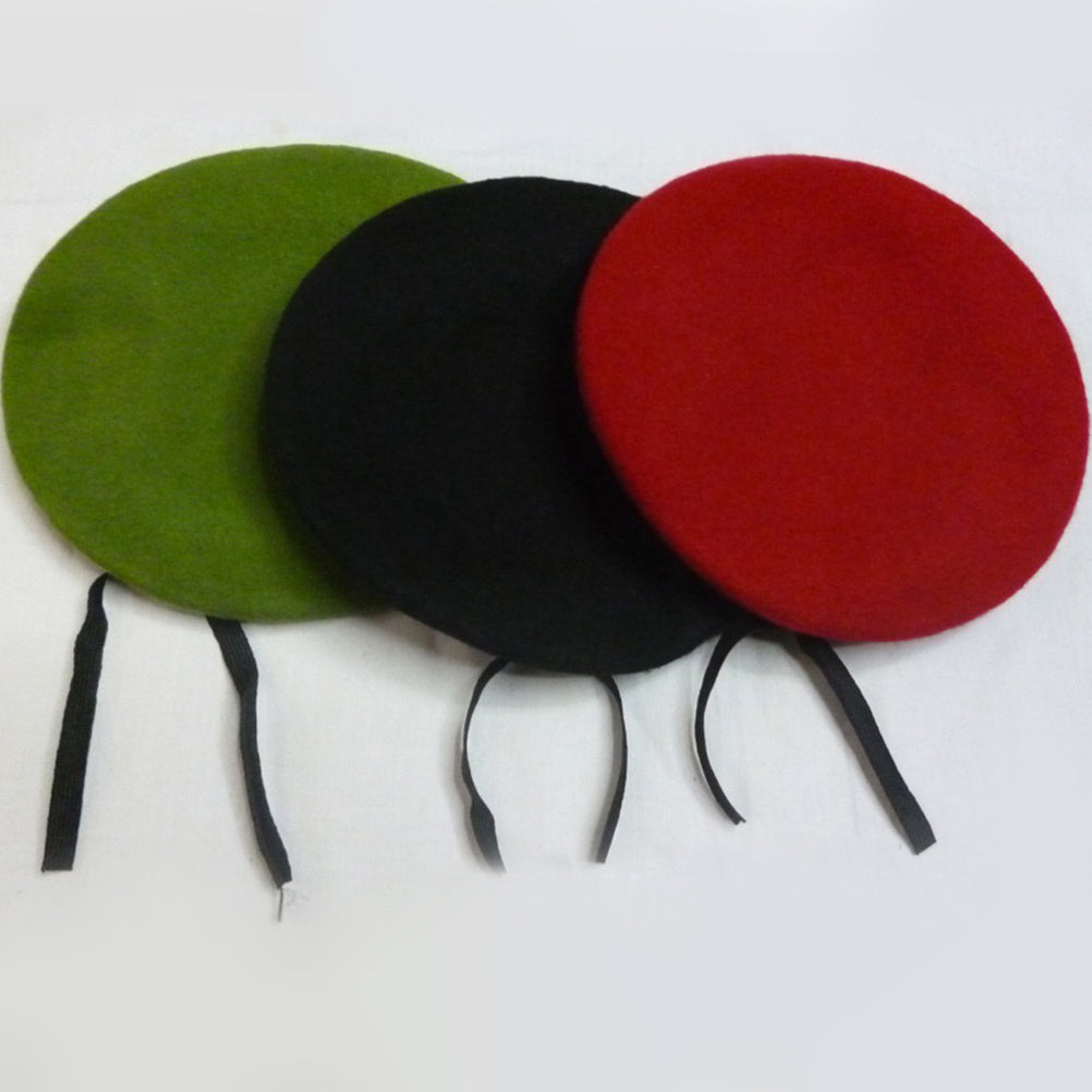 Spring Autumn Army Green Driving Peaked Cap, Men Women Warm Fashion Lightweight, Unisex Adjustable Pure Wool Beret Hat