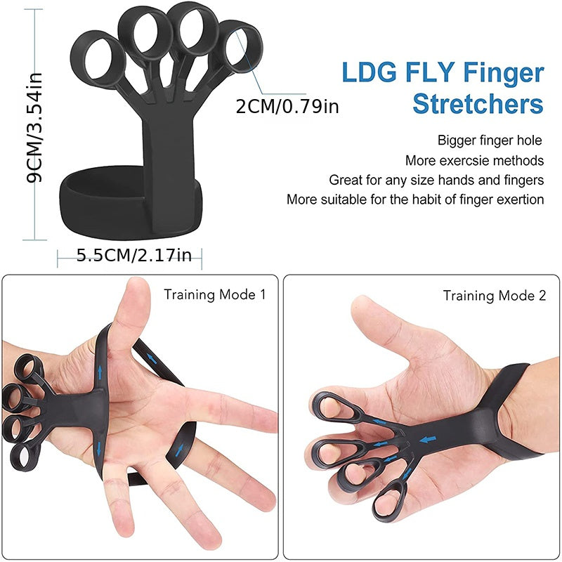 Adjustable Finger Exercise Training Thruster Finger Hand Resistance Band Strength  Recovery 1