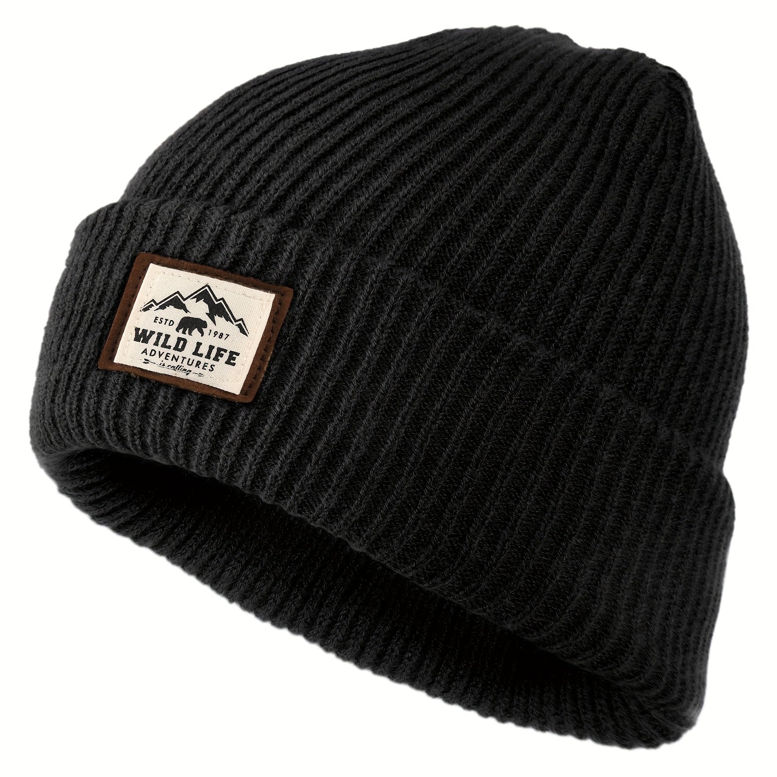 Outdoor Fleece Sports Hat, Warm Windproof Winter Cap, Tactical Fishing Cycling Hiking Hat for Men Women Camping