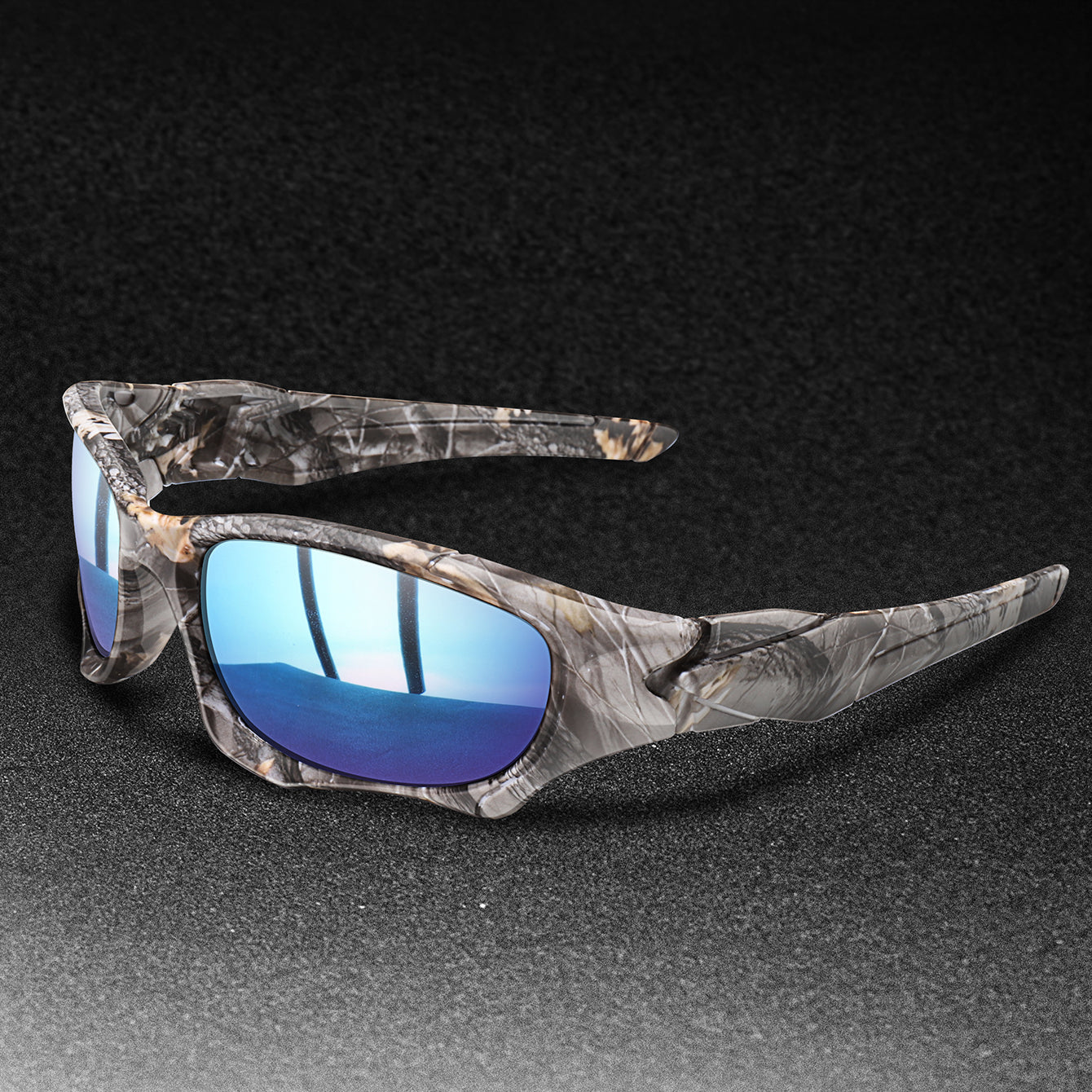 Polarised Sunglasses for Men Women, UV Protection Camouflage Shades, Outdoor Fishing Hiking Cycling Driving Glasses