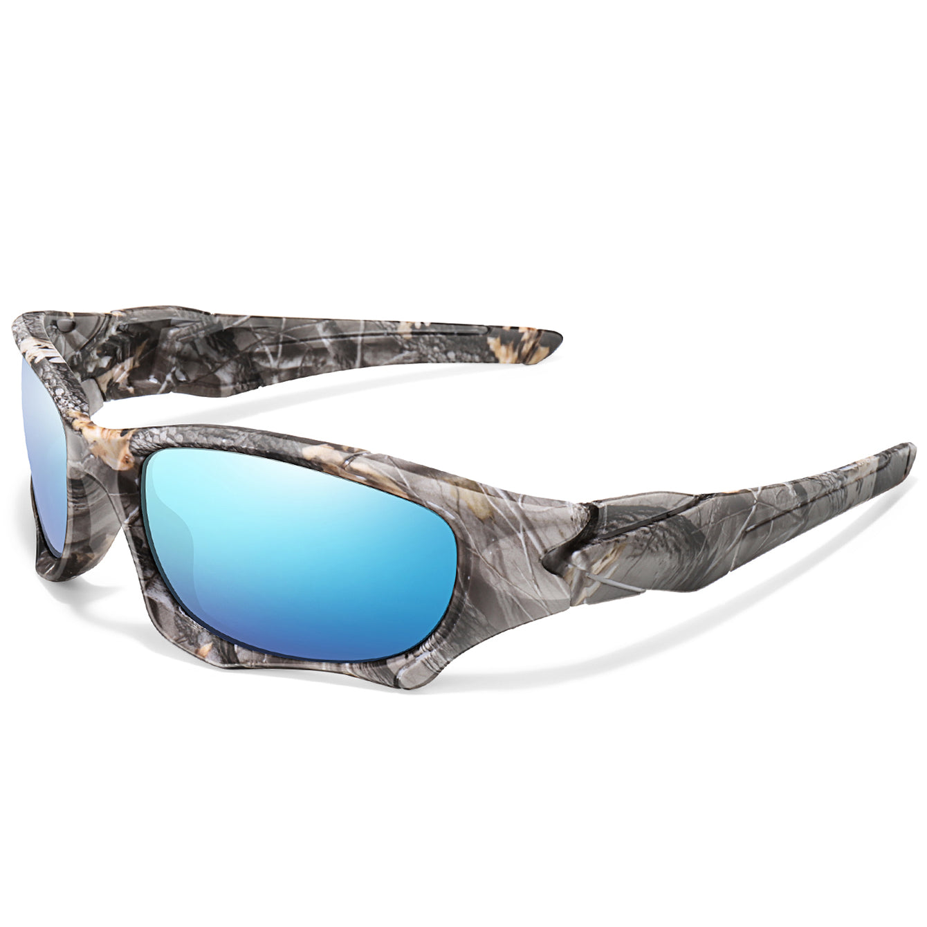 Polarised Sunglasses for Men Women, UV Protection Camouflage Shades, Outdoor Fishing Hiking Cycling Driving Glasses