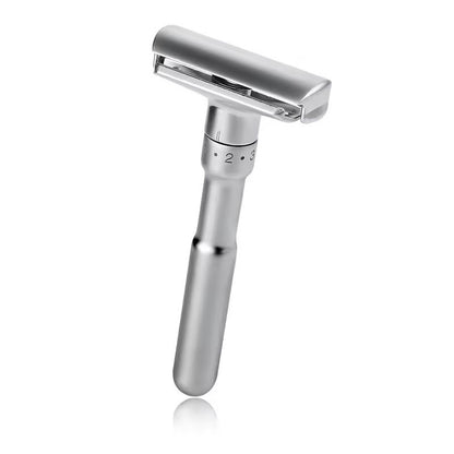 Adjustable Folding Double Edge Safety Razor For Men With 5 TitaniumCoated Blades 2