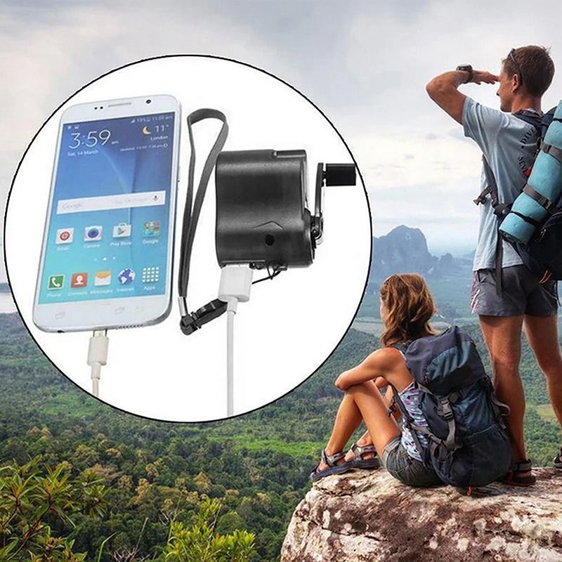 Emergency Outdoor Hand Crank Power Dynamo Charger 3