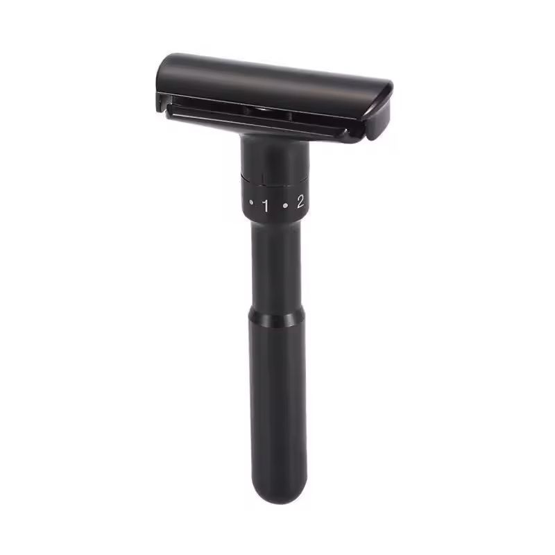 Adjustable Folding Double Edge Safety Razor For Men With 5 TitaniumCoated Blades 3