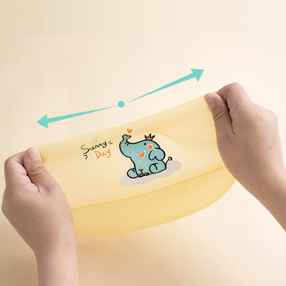 Kids Bib Girl Boy Adjustable Soft Silicone, Waterproof Baby Bibs, Baby Stuff Cute Cartoon Animal Printed Bib Baby