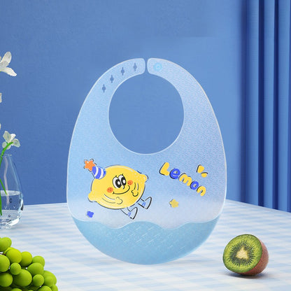 Kids Bib Girl Boy Adjustable Soft Silicone, Waterproof Baby Bibs, Baby Stuff Cute Cartoon Animal Printed Bib Baby