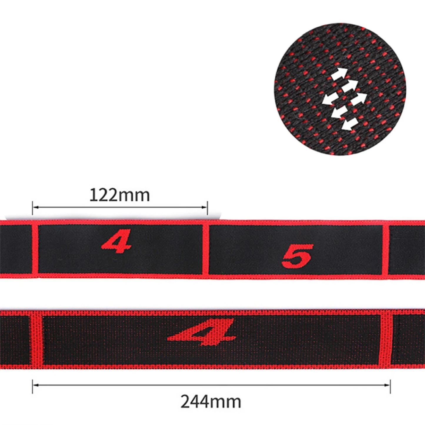 Multi Segment Belt Yoga Fitness Products, Yoga Stretch Resistance Bands Adult High Elasticity, Yoga Assisted Stretching