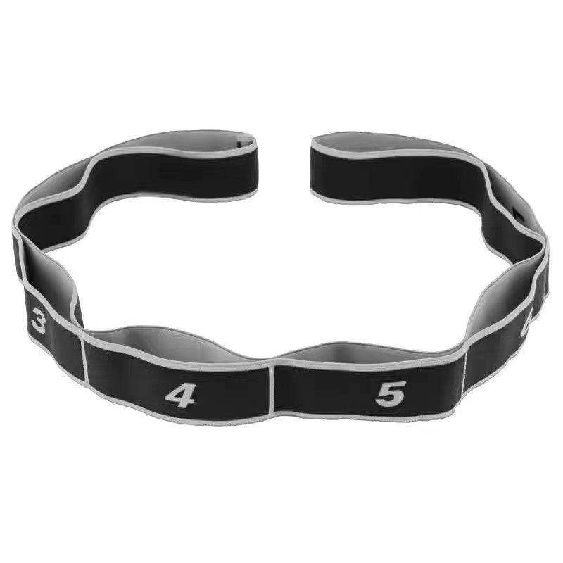 Multi Segment Belt Yoga Fitness Products, Yoga Stretch Resistance Bands Adult High Elasticity, Yoga Assisted Stretching