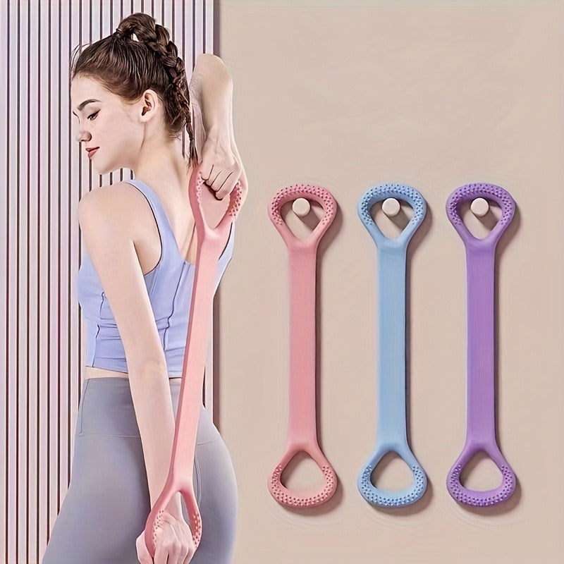 Reinforced Elastic Rope Exercise Band Figure 8 Back And Shoulder Resistance Band Home Fitness Yoga  1
