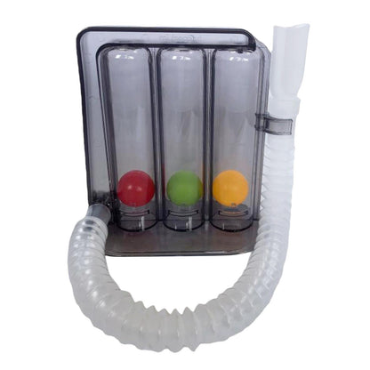 Inspiratory Spirometry Trainer Breath Measure Tool, Professional Breathing Lung Exerciser Respiratory, 3 Ball System