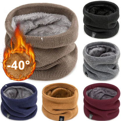 Fashion Soft Knitted Neck Warmer, Sport Scarf Winter Running, Face Cover Women Men, Thick Cold Proof Collar Warm Scarves
