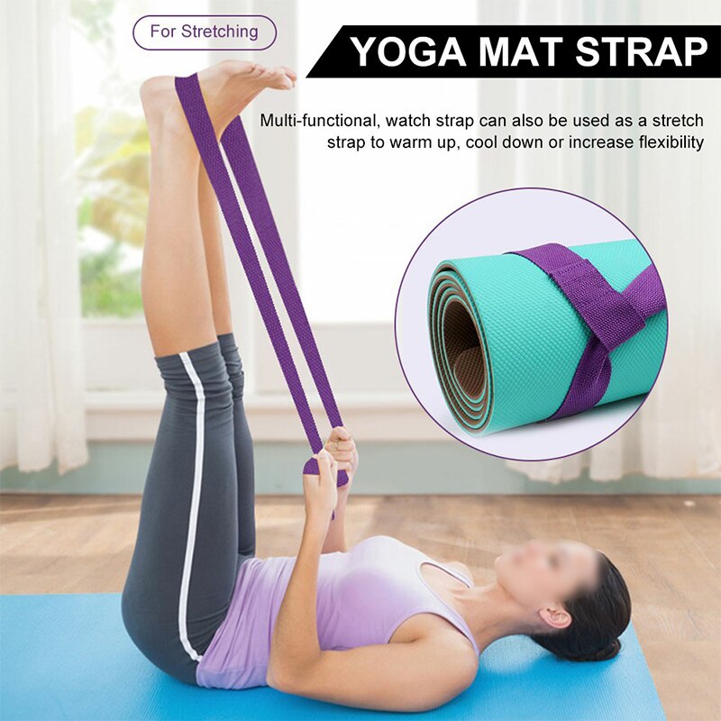 Adjustable Storage Ties Exercise Stretch Fitness Equiment Portable Yoga Mat Strap Belts Sports Slin 1