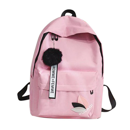 Large Capacity Rucksack Printed Leaves Backpack Simple Student Schoolbag Female Shoulder Bag Portab 3