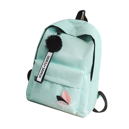 Large Capacity Rucksack Printed Leaves Backpack Simple Student Schoolbag Female Shoulder Bag Portab 4