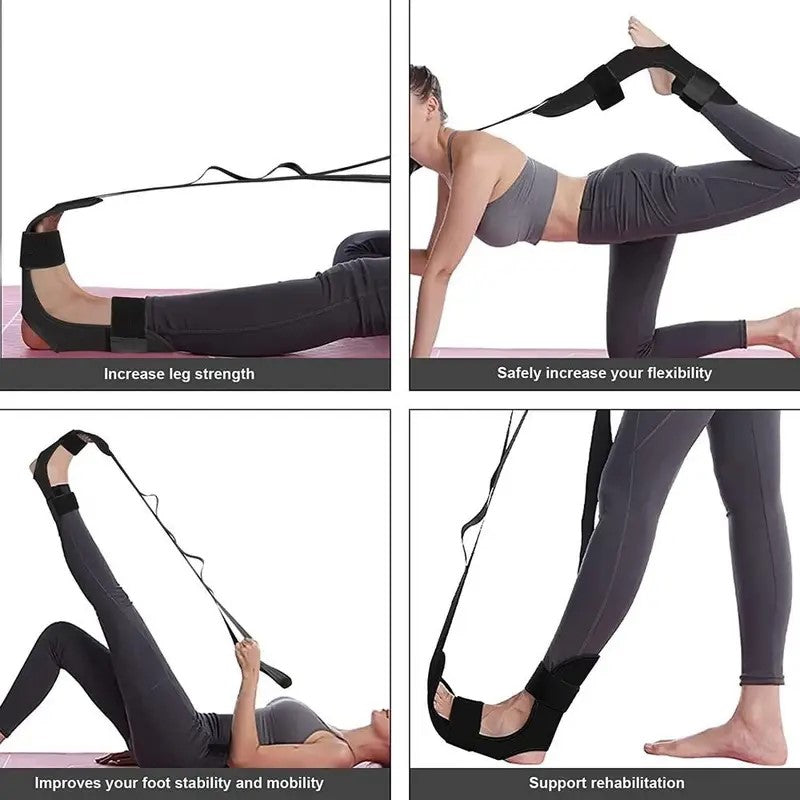 Leg and Foot Stretching Bands for Yoga, Pilates, and Rehabilitation, Relieve Tension