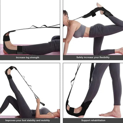 Leg and Foot Stretching Bands for Yoga, Pilates, and Rehabilitation, Relieve Tension