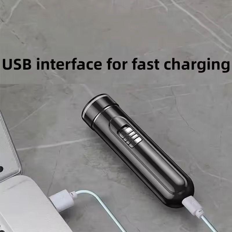 USB Rechargeable Wet  Dry Electric Razor For Men 2