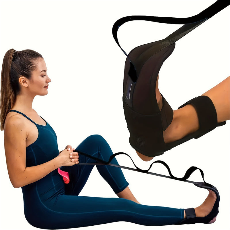 Foot Stretching Trainer Band, Fascia Stretcher Yoga Strap Belt, Leg and Foot Exerciser Accessories