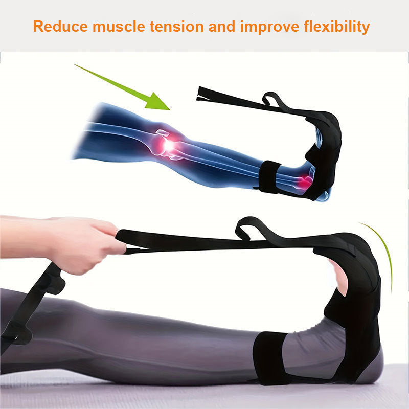 Foot Stretching Trainer Band, Fascia Stretcher Yoga Strap Belt, Leg and Foot Exerciser Accessories