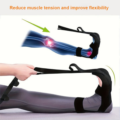 Foot Stretching Trainer Band, Fascia Stretcher Yoga Strap Belt, Leg and Foot Exerciser Accessories